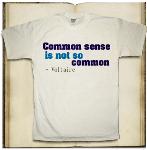 common sense. Common sense: sound and